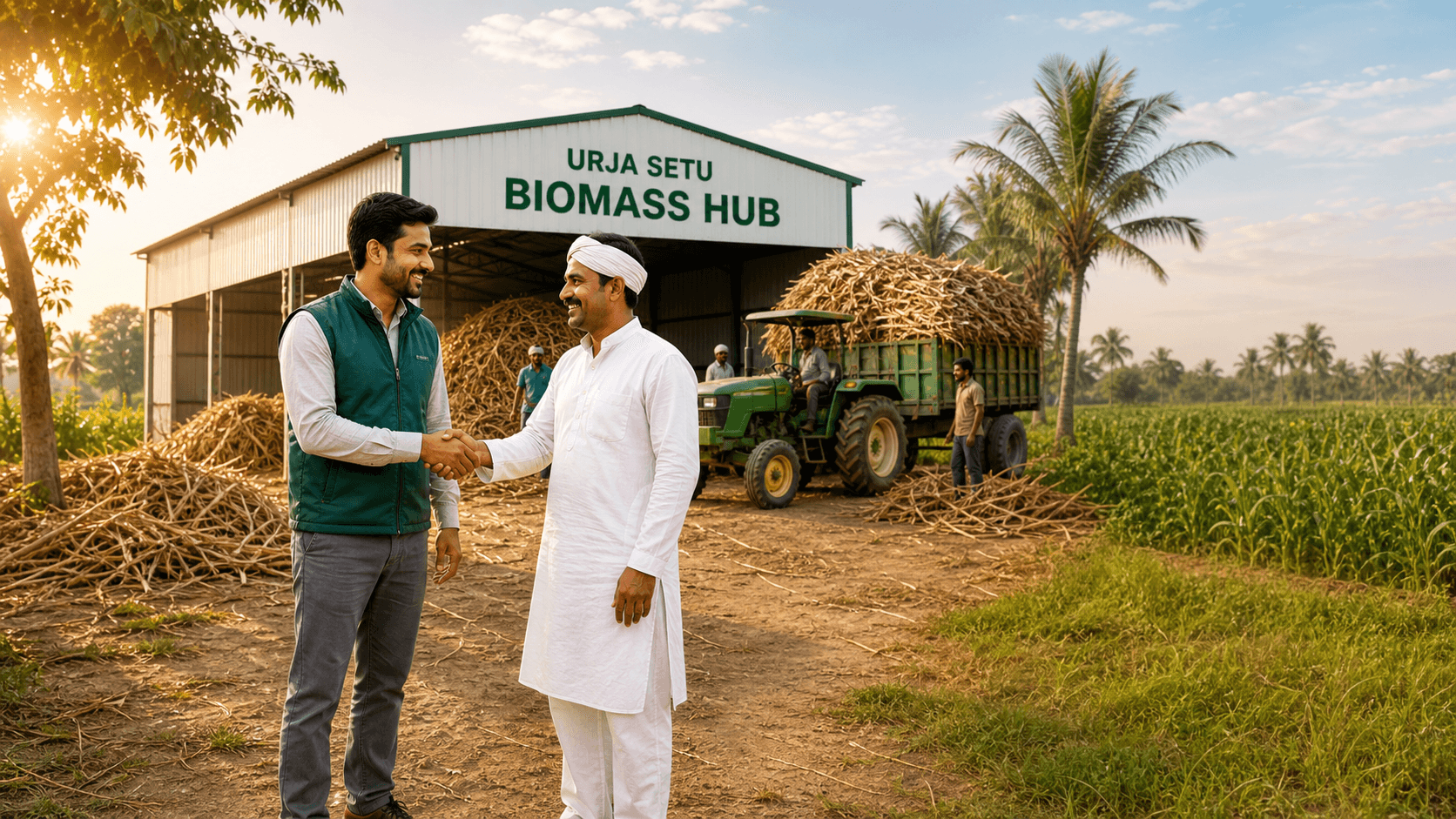 URJA SETU biomass hub and franchise network